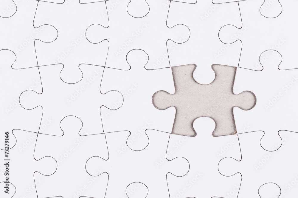 white jigsaw puzzle