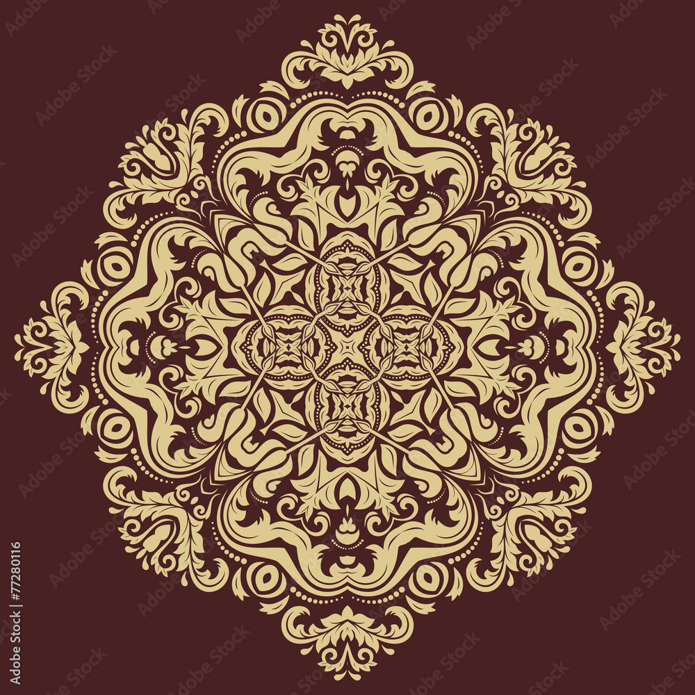 Floral Pattern. Orient Abstract Background Floral Pattern. Orient Abstract Background