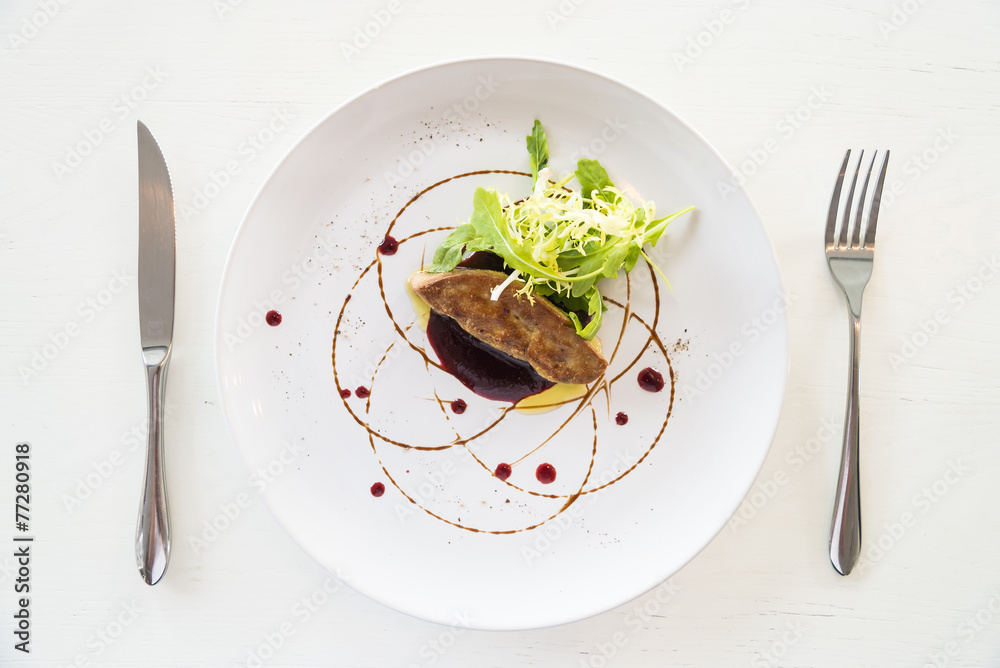 Grilled foie gras Grilled foie gras