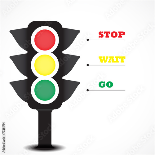 Traffic light symbol.