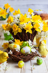 Easter table decoration