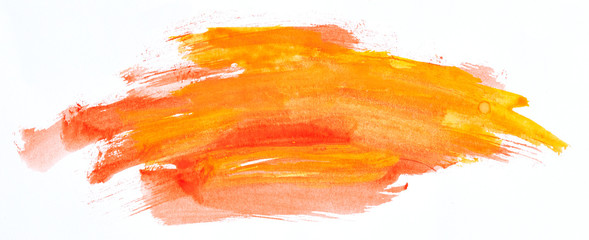 Watercolour paint strokes