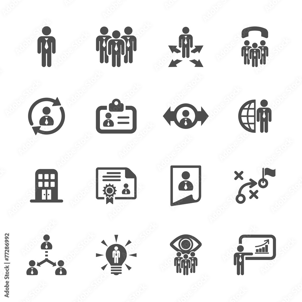 human resource management icon set 2, vector eps10 human resource management icon set 2, vector eps10