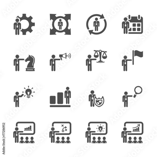 human resource management icon set 3, vector eps10 © rungrote