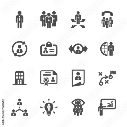 human resource management icon set 2, vector eps10