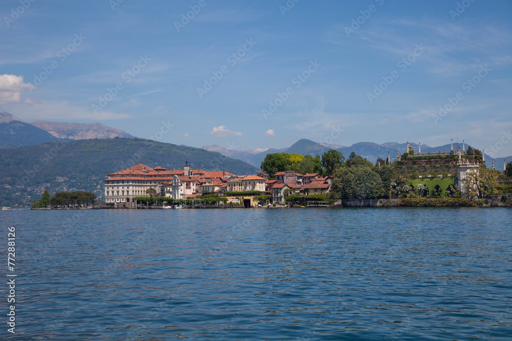 Fototapeta premium Isola Bella Island and Lake Maggiore near Milan, Italy