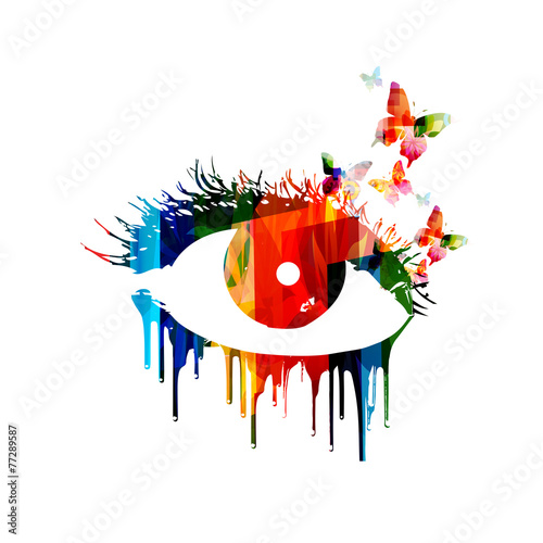 Colorful eye design