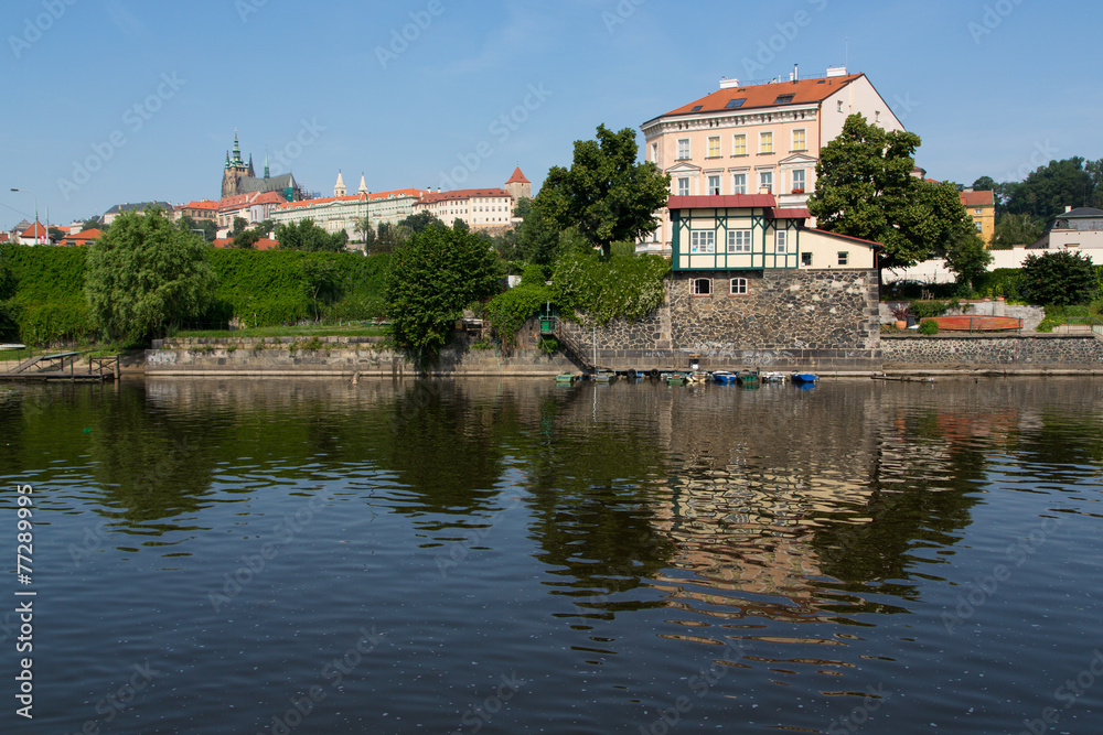 Prague - View of Vltava river
