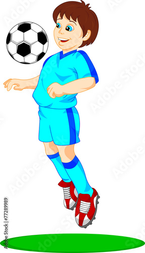 cute boy soccer player