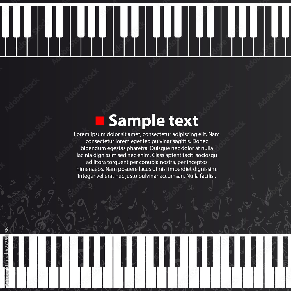 Fototapeta premium Piano background