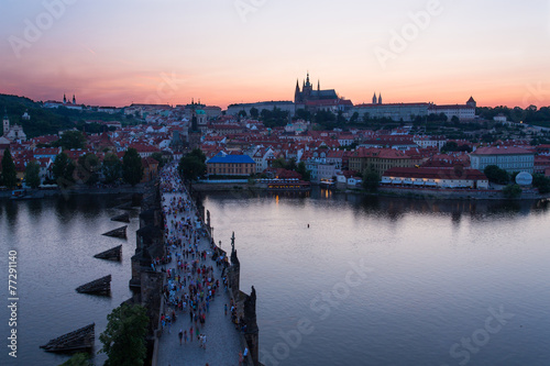 Sunset on Prague