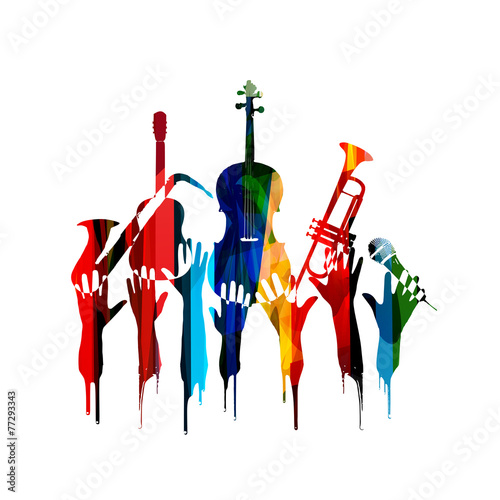 Photography Colorful music design