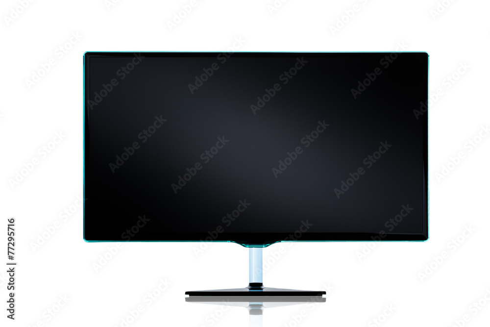 TV display isolated on white TV display isolated on white