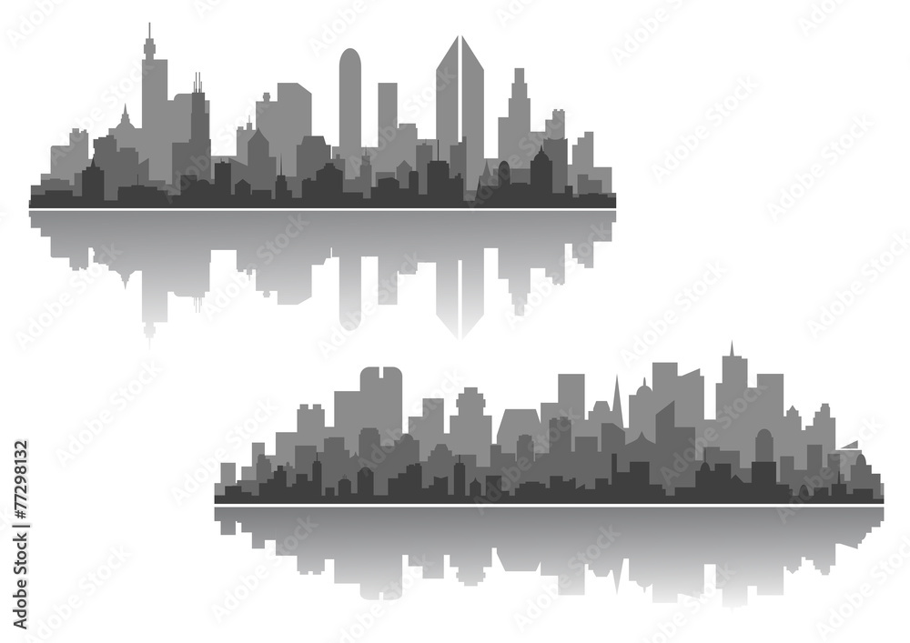 Modern cityscapes vector designs