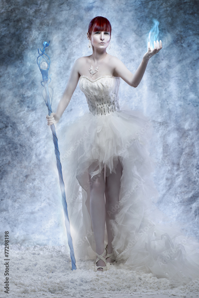 Ice sorceress - obrazy, fototapety, plakaty 
