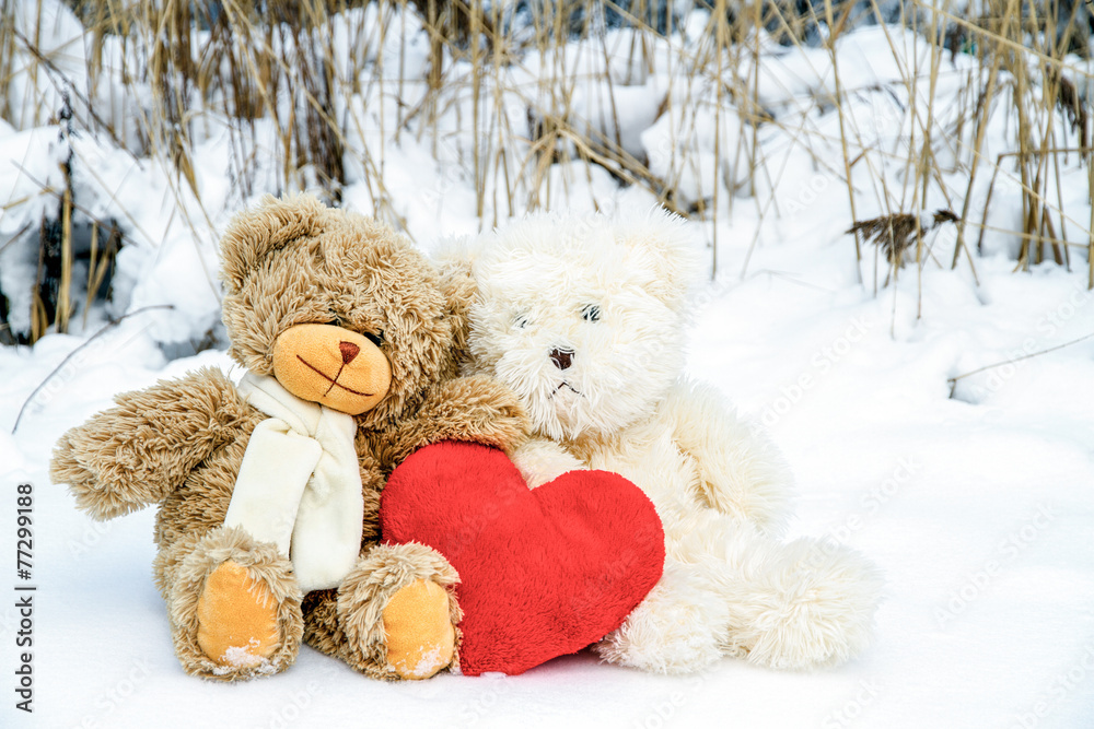 Teddy Bears on Valentine's Day Teddy Bears on Valentine's Day
