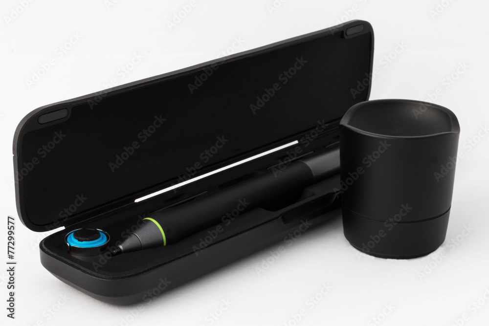 Pen graphic tablet on white background Pen graphic tablet on white background