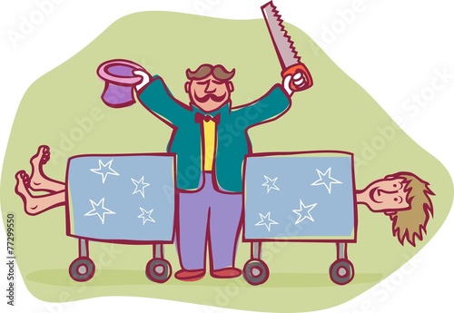 sawing a woman in half trick