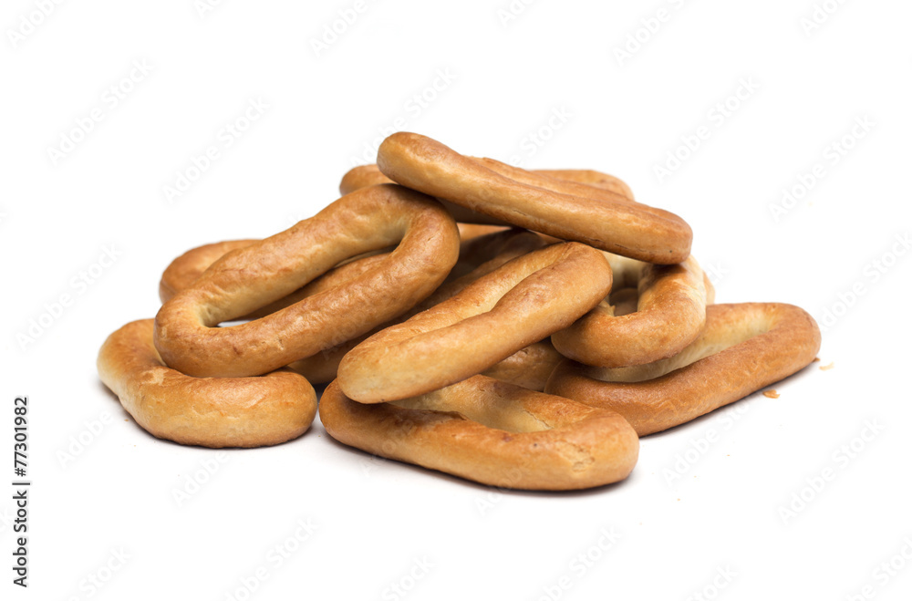 Dry bagels. Photo.
