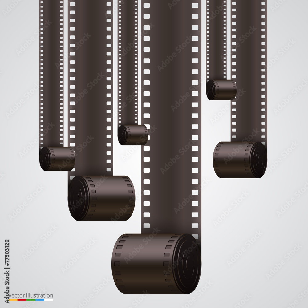 Naklejka premium Film Strip background