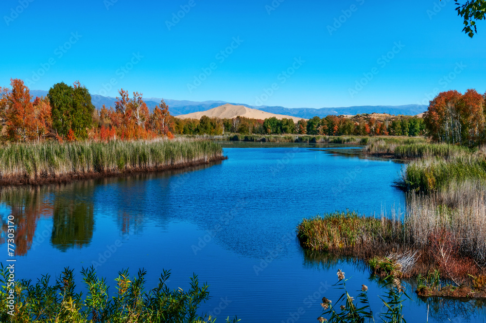 Kanasi Lake in autumn,Xinjiang,China