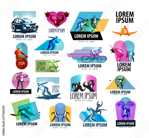 sports vector logo design template. sport or health icon.