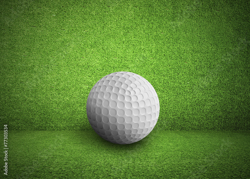 Grss background and Golf Ball photo