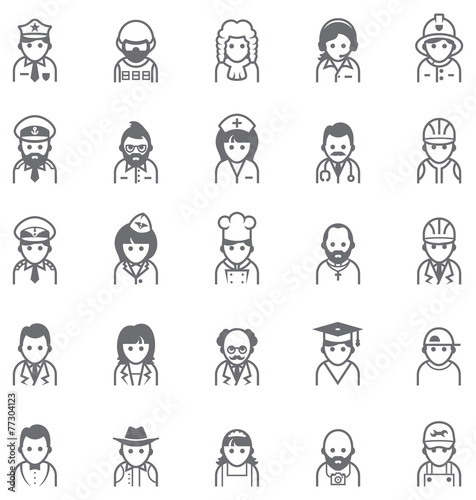 Vector people icon set