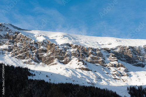 Winter scenery in Hintertux photo