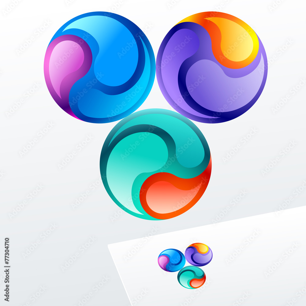 Abstract vector sign. Logo for Cosmetics, Fashion Abstract vector sign. Logo for Cosmetics, Fashion