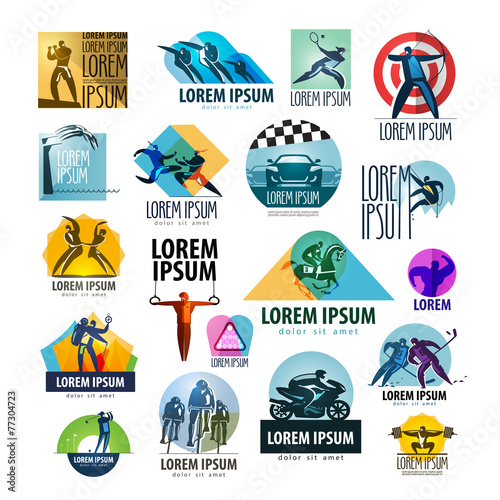 sport vector logo design template. spotrsmen or health icon.