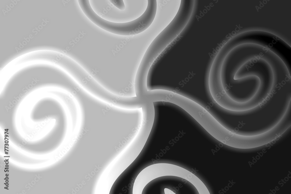 grau schwarzer Spiralform - Kreuz