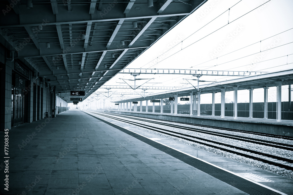 Fototapeta premium Railway platform 