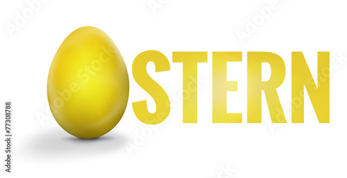 Easter Egg gold font photo