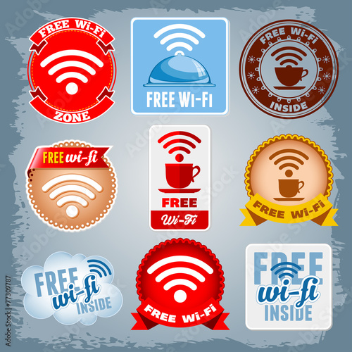 Free Wi-Fi icons set