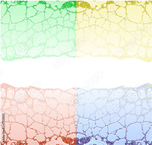 Abstract cracked background reminiscent four seasons