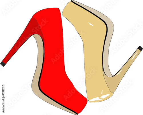 Scarpe femminili eleganti e alla moda