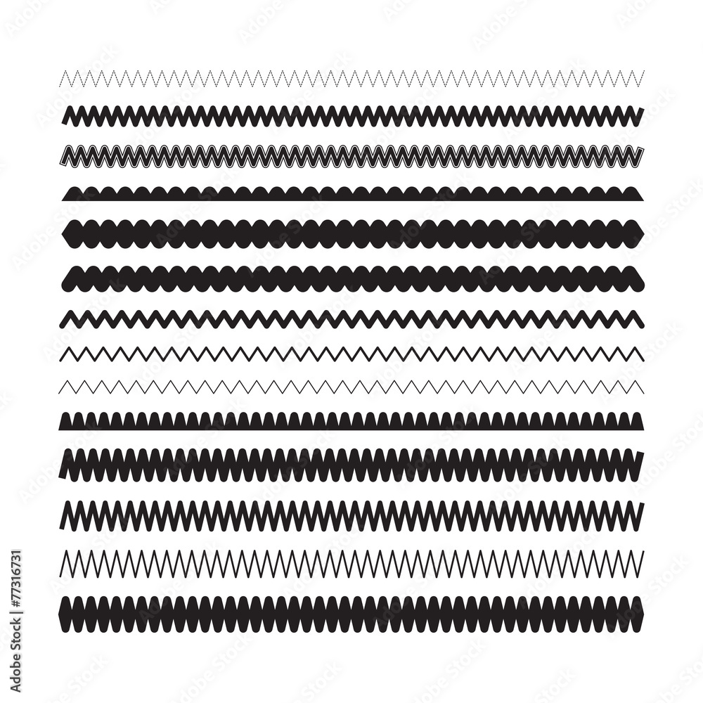 Simple zigzag, wavy underlines for selection and allocation