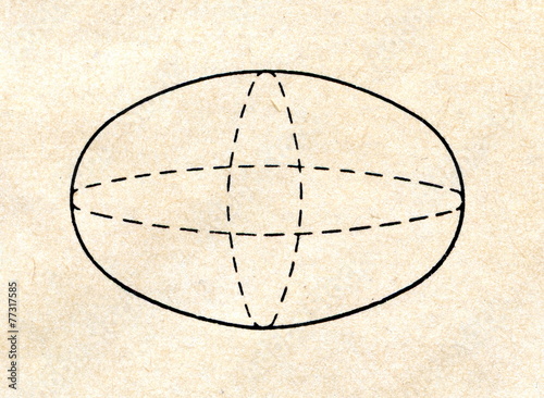Fotografie Ellipsoid of revolution