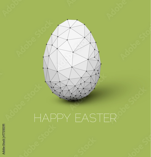 Simple vector Happy Easter card