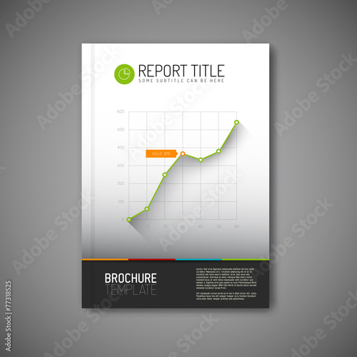 Modern Vector abstract brochure report design template