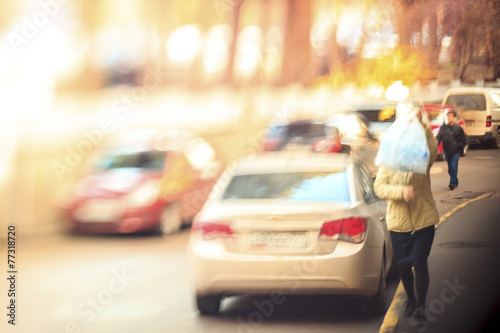 Beautiful woman with many shopping bags