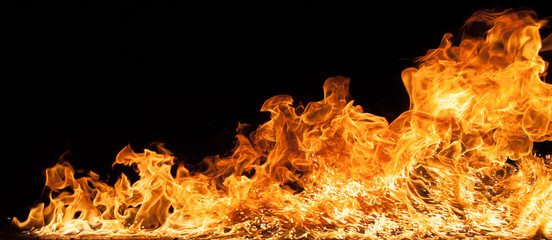 Beautiful stylish fire flames