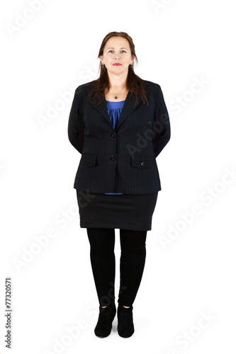 Professional woman over white