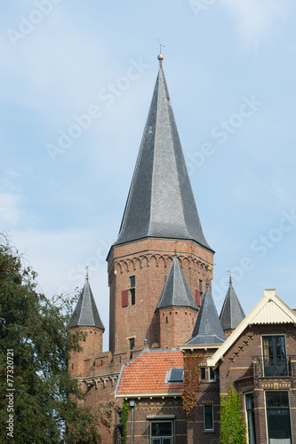 church tower in center village