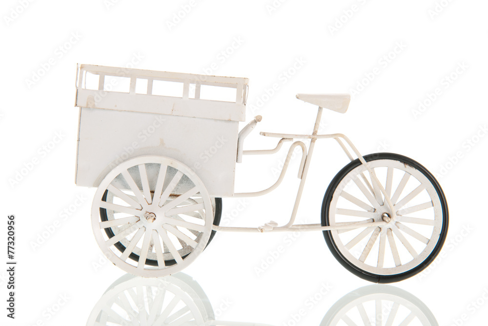 White transport bike