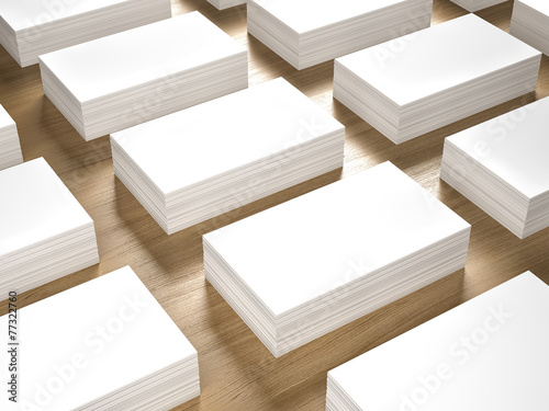 Business cards blank mockup - template