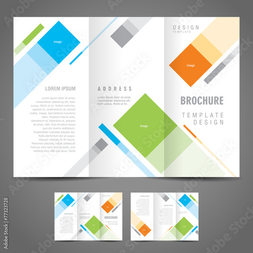 simple brochure design template trifold