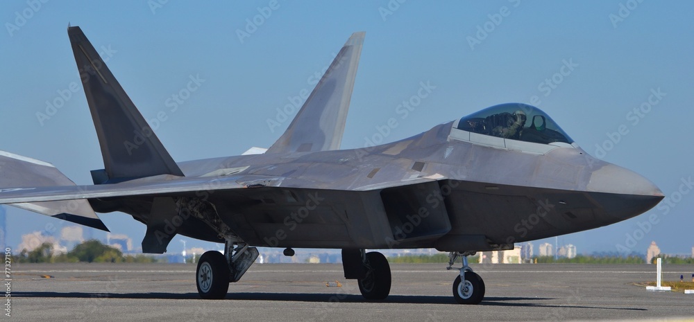 F-22 Raptor Preparing for Takeoff F-22 Raptor Preparing for Takeoff