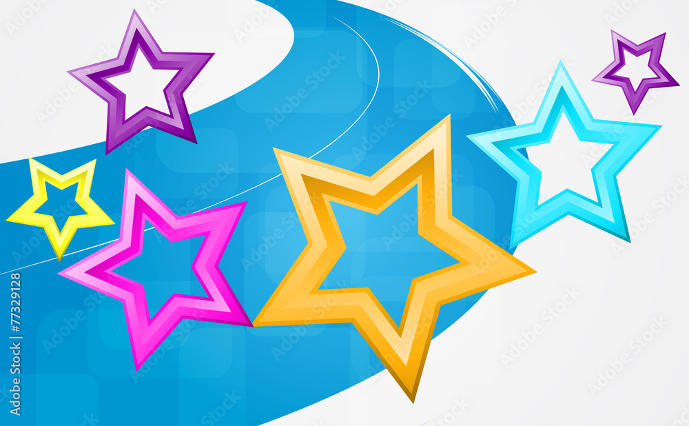 Abstract background with motley stars. Abstract background with motley stars.